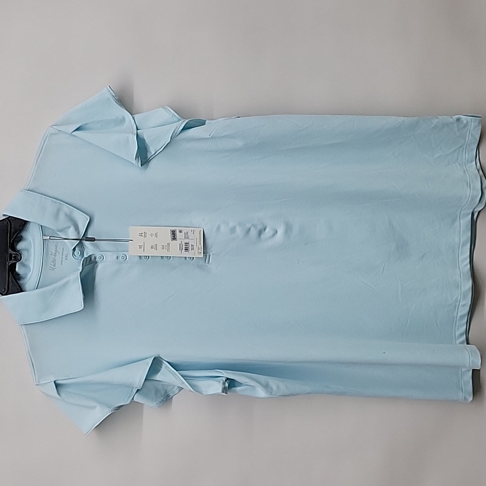 Light Blue Ruffled Sleeve Women's Top